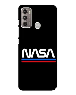 Чехол для Motorola MOTO G60 с картинкой «NASA — классика Red Blue» Чехол для Motorola MOTO G60 с картинкой «NASA — классика Red Blue»