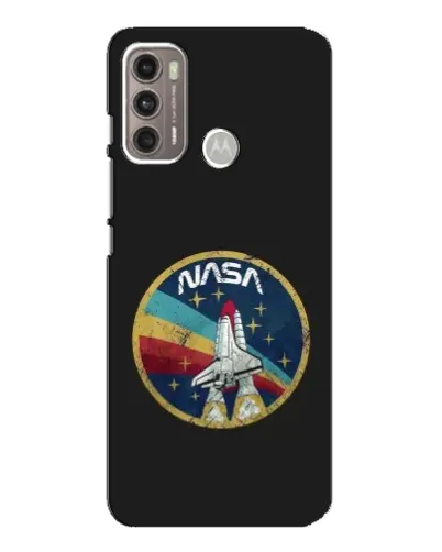 Чехол для Motorola MOTO G60 с картинкой «NASA — эмблема миссии»