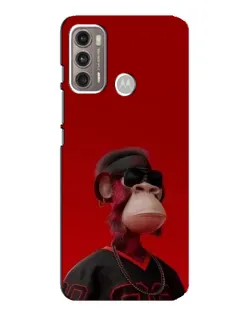 Чехол для Motorola MOTO G60 с картинкой «Bored Ape в красном» Чехол для Motorola MOTO G60 с картинкой «Bored Ape в красном»