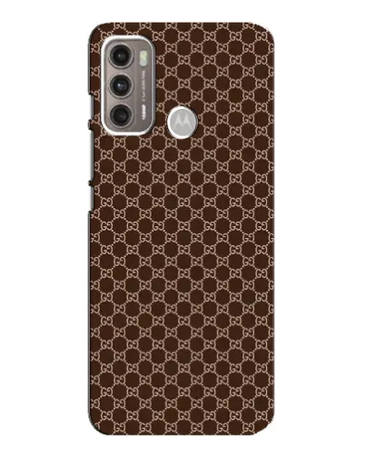 Чехол для Motorola MOTO G60 с картинкой «Gucci — шоколадная сетка» Чехол для Motorola MOTO G60 с картинкой «Gucci — шоколадная сетка»