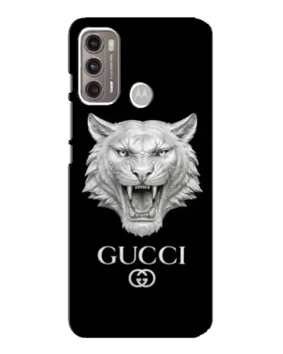 Чехол для Motorola MOTO G60 с картинкой «Gucci — серебряный лев» Чехол для Motorola MOTO G60 с картинкой «Gucci — серебряный лев»