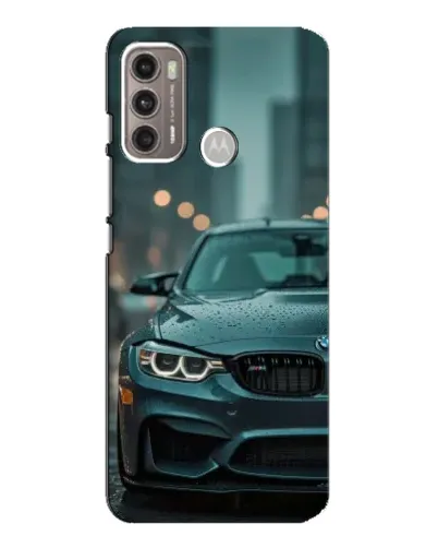 Чехол для Motorola MOTO G60 с картинкой «BMW в огнях города» Чехол для Motorola MOTO G60 с картинкой «BMW в огнях города»