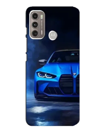 Чехол для Motorola MOTO G60 с картинкой «Голубая BMW M4» Чехол для Motorola MOTO G60 с картинкой «Голубая BMW M4»