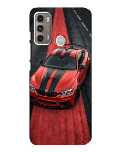 Чехол для Motorola MOTO G60 с картинкой «BMW на красной дорожке» Чехол для Motorola MOTO G60 с картинкой «BMW на красной дорожке»