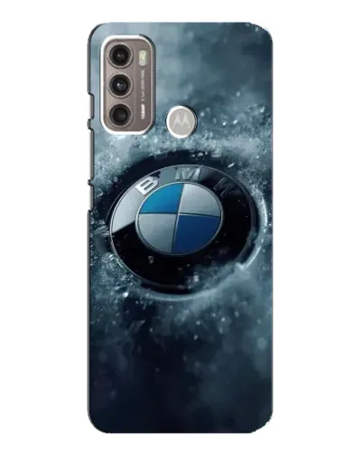 Чехол для Motorola MOTO G60 с картинкой «Логотип BMW — лед» Чехол для Motorola MOTO G60 с картинкой «Логотип BMW — лед»