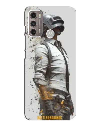 Чехол для Motorola MOTO G60 с картинкой «PUBG — боец в пыли» Чехол для Motorola MOTO G60 с картинкой «PUBG — боец в пыли»