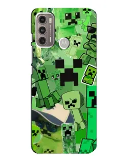 Чехол для Motorola MOTO G60 с картинкой «Криперы Minecraft» Чехол для Motorola MOTO G60 с картинкой «Криперы Minecraft»