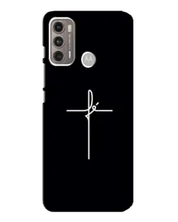 Чехол для Motorola MOTO G60 с картинкой «Тонкий крест»