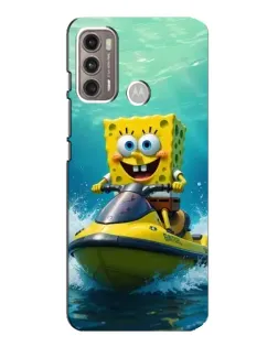 Чехол для Motorola MOTO G60 с картинкой «Спанч Боб на гидроцикле» Чехол для Motorola MOTO G60 с картинкой «Спанч Боб на гидроцикле»