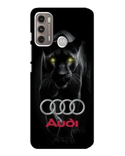 Чехол для Motorola MOTO G60 с картинкой «Пантера и Audi» Чехол для Motorola MOTO G60 с картинкой «Пантера и Audi»