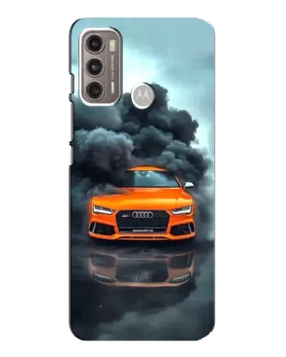 Чехол для Motorola MOTO G60 с картинкой «Audi в облаках дыма» Чехол для Motorola MOTO G60 с картинкой «Audi в облаках дыма»