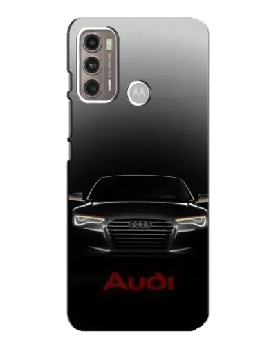 Чехол для Motorola MOTO G60 с картинкой «Audi — градиентный контур» Чехол для Motorola MOTO G60 с картинкой «Audi — градиентный контур»