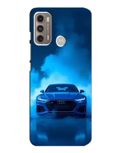Чехол для Motorola MOTO G60 с картинкой «Audi — голубая энергия» Чехол для Motorola MOTO G60 с картинкой «Audi — голубая энергия»