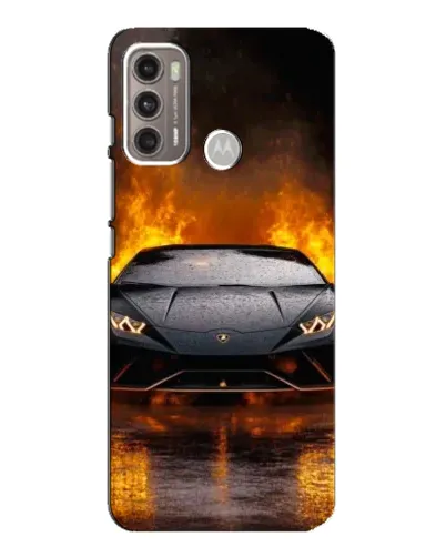 Чехол для Motorola MOTO G60 с картинкой «Lamborghini в огне» Чехол для Motorola MOTO G60 с картинкой «Lamborghini в огне»