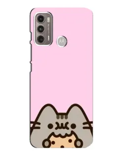 Чехол для Motorola MOTO G60 с картинкой «Pusheen и печенье» Чехол для Motorola MOTO G60 с картинкой «Pusheen и печенье»