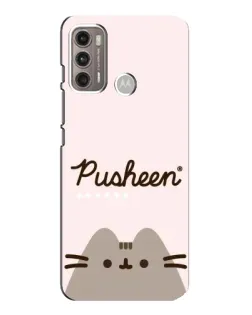 Чехол для Motorola MOTO G60 с картинкой «Pusheen логотип» Чехол для Motorola MOTO G60 с картинкой «Pusheen логотип»
