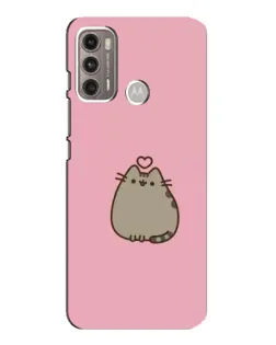 Чехол для Motorola MOTO G60 с картинкой «Pusheen сердце» Чехол для Motorola MOTO G60 с картинкой «Pusheen сердце»