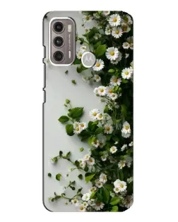 Чехол для Motorola MOTO G60 с картинкой «Ветка мелких белых цветов» Чехол для Motorola MOTO G60 с картинкой «Ветка мелких белых цветов»