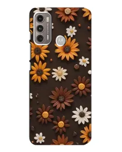Чехол для Motorola MOTO G60 с картинкой «Узор из маленьких подсолнухов» Чехол для Motorola MOTO G60 с картинкой «Узор из маленьких подсолнухов»