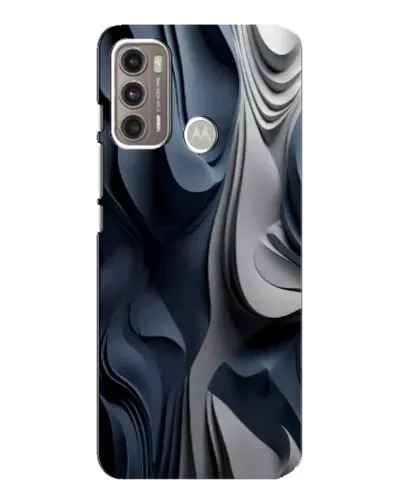 Чехол для Motorola MOTO G60 с картинкой «Объемные синие складки» Чехол для Motorola MOTO G60 с картинкой «Объемные синие складки»