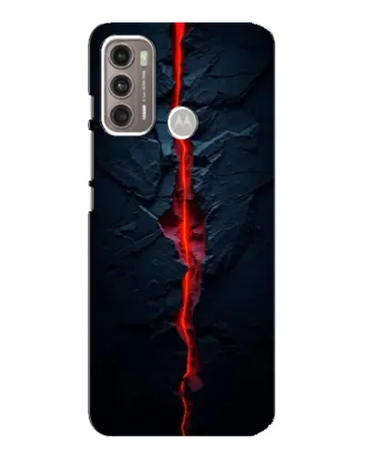 Чехол для Motorola MOTO G60 с картинкой «Kрасная лавовая трещина» Чехол для Motorola MOTO G60 с картинкой «Kрасная лавовая трещина»