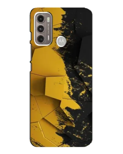 Чехол для Motorola MOTO G60 с картинкой «Золотые осколки геометрии» Чехол для Motorola MOTO G60 с картинкой «Золотые осколки геометрии»