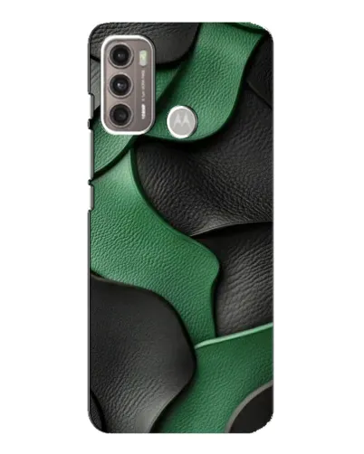 Чехол для Motorola MOTO G60 с картинкой «Зеленые кожаные волны» Чехол для Motorola MOTO G60 с картинкой «Зеленые кожаные волны»