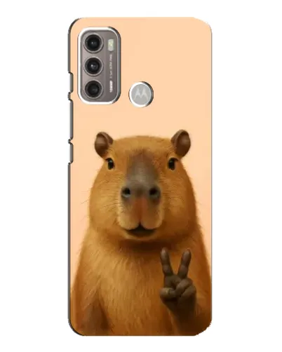 Чехол для Motorola MOTO G60 с картинкой «Капибара виктория» Чехол для Motorola MOTO G60 с картинкой «Капибара виктория»