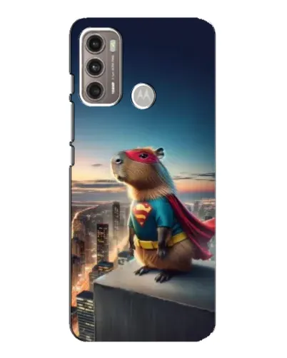 Чехол для Motorola MOTO G60 с картинкой «Капи-мен супергерой» Чехол для Motorola MOTO G60 с картинкой «Капи-мен супергерой»