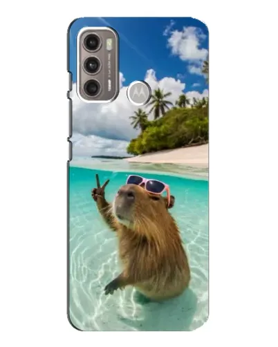 Чехол для Motorola MOTO G60 с картинкой «Капибара на море» Чехол для Motorola MOTO G60 с картинкой «Капибара на море»