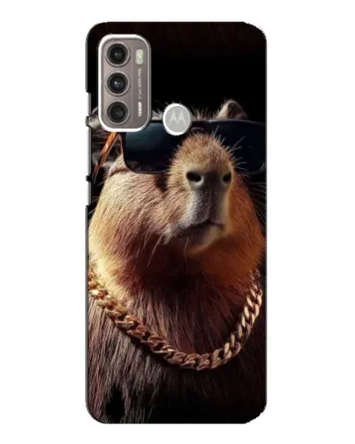 Чехол для Motorola MOTO G60 с картинкой «Капибара золотая цепь» Чехол для Motorola MOTO G60 с картинкой «Капибара золотая цепь»