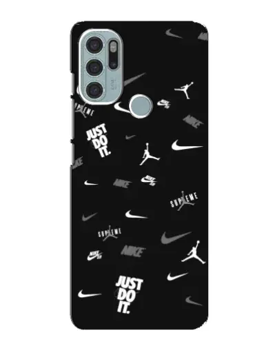 Чехол для Motorola MOTO G60s с картинкой «Nike Black Pattern» Чехол для Motorola MOTO G60s с картинкой «Nike Black Pattern»