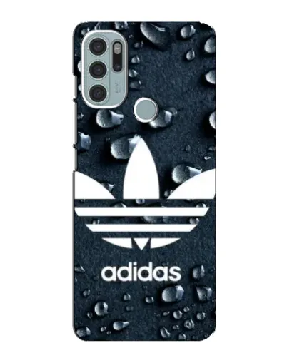 Чехол для Motorola MOTO G60s с картинкой «Adidas Trefoil Blue»