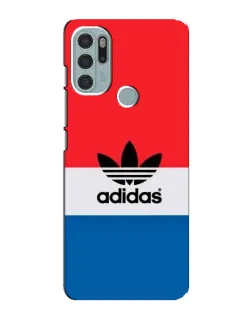Чехол для Motorola MOTO G60s с картинкой «Ретро блоки Adidas»