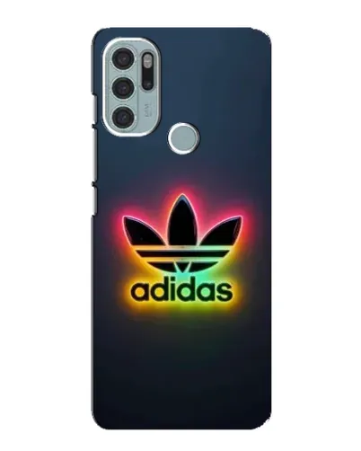 Чехол для Motorola MOTO G60s с картинкой «Неоновый Adidas»