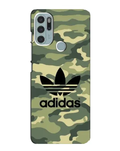 Чехол для Motorola MOTO G60s с картинкой «Милитари стиль Adidas»