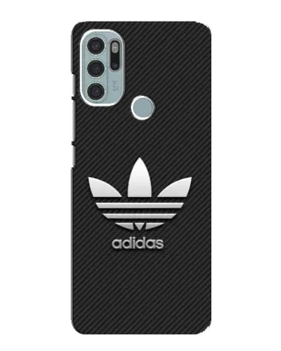 Чехол для Motorola MOTO G60s с картинкой «Adidas Карбоновая текстура»
