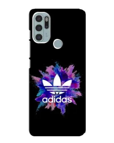 Чехол для Motorola MOTO G60s с картинкой «Взрыв красок Adidas»