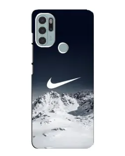 Чехол для Motorola MOTO G60s с картинкой «Nike — зимние горы» Чехол для Motorola MOTO G60s с картинкой «Nike — зимние горы»