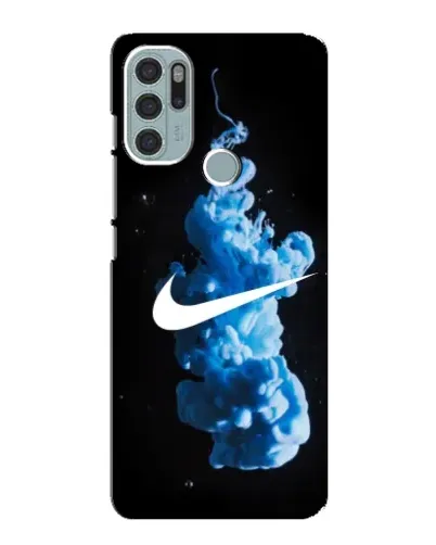 Чехол для Motorola MOTO G60s с картинкой «Nike и синий дым» Чехол для Motorola MOTO G60s с картинкой «Nike и синий дым»