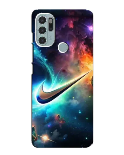 Чехол для Motorola MOTO G60s с картинкой «Космический Nike Swoosh» Чехол для Motorola MOTO G60s с картинкой «Космический Nike Swoosh»
