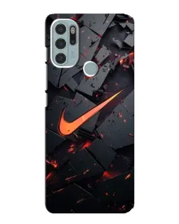 Чехол для Motorola MOTO G60s с картинкой «Nike — эффект разломов» Чехол для Motorola MOTO G60s с картинкой «Nike — эффект разломов»