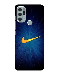 Чехол для Motorola MOTO G60s с картинкой «Синий пульс Nike» Чехол для Motorola MOTO G60s с картинкой «Синий пульс Nike»