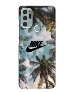 Чехол для Motorola MOTO G60s с картинкой «Тропический принт Nike» Чехол для Motorola MOTO G60s с картинкой «Тропический принт Nike»