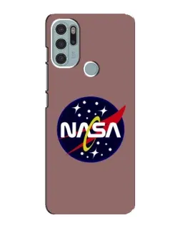 Чехол для Motorola MOTO G60s с картинкой «NASA — ретро космос»