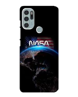 Чехол для Motorola MOTO G60s с картинкой «Земля из космоса NASA»