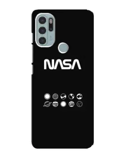 Чехол для Motorola MOTO G60s с картинкой «NASA — технический принт»