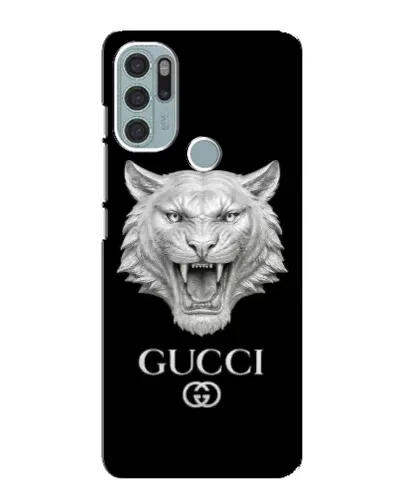 Чехол для Motorola MOTO G60s с картинкой «Gucci — серебряный лев» Чехол для Motorola MOTO G60s с картинкой «Gucci — серебряный лев»