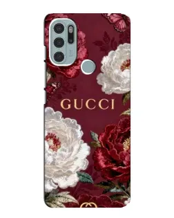 Чехол для Motorola MOTO G60s с картинкой «Gucci — бордовые розы» Чехол для Motorola MOTO G60s с картинкой «Gucci — бордовые розы»