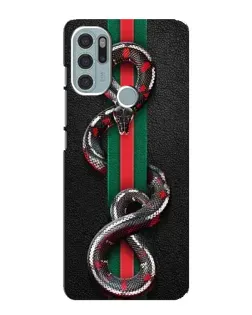 Чехол для Motorola MOTO G60s с картинкой «Gucci — змея на полосе» Чехол для Motorola MOTO G60s с картинкой «Gucci — змея на полосе»